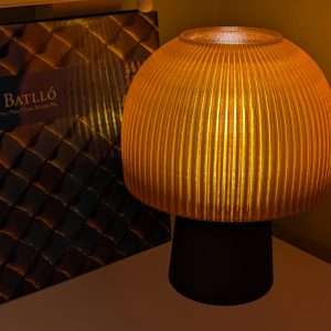 Amber Mushroom Lamp