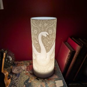 William Morris Style Swan Mood Lamp