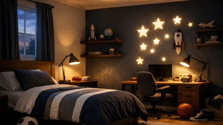 Boys Bedroom Lighting That Feels Right