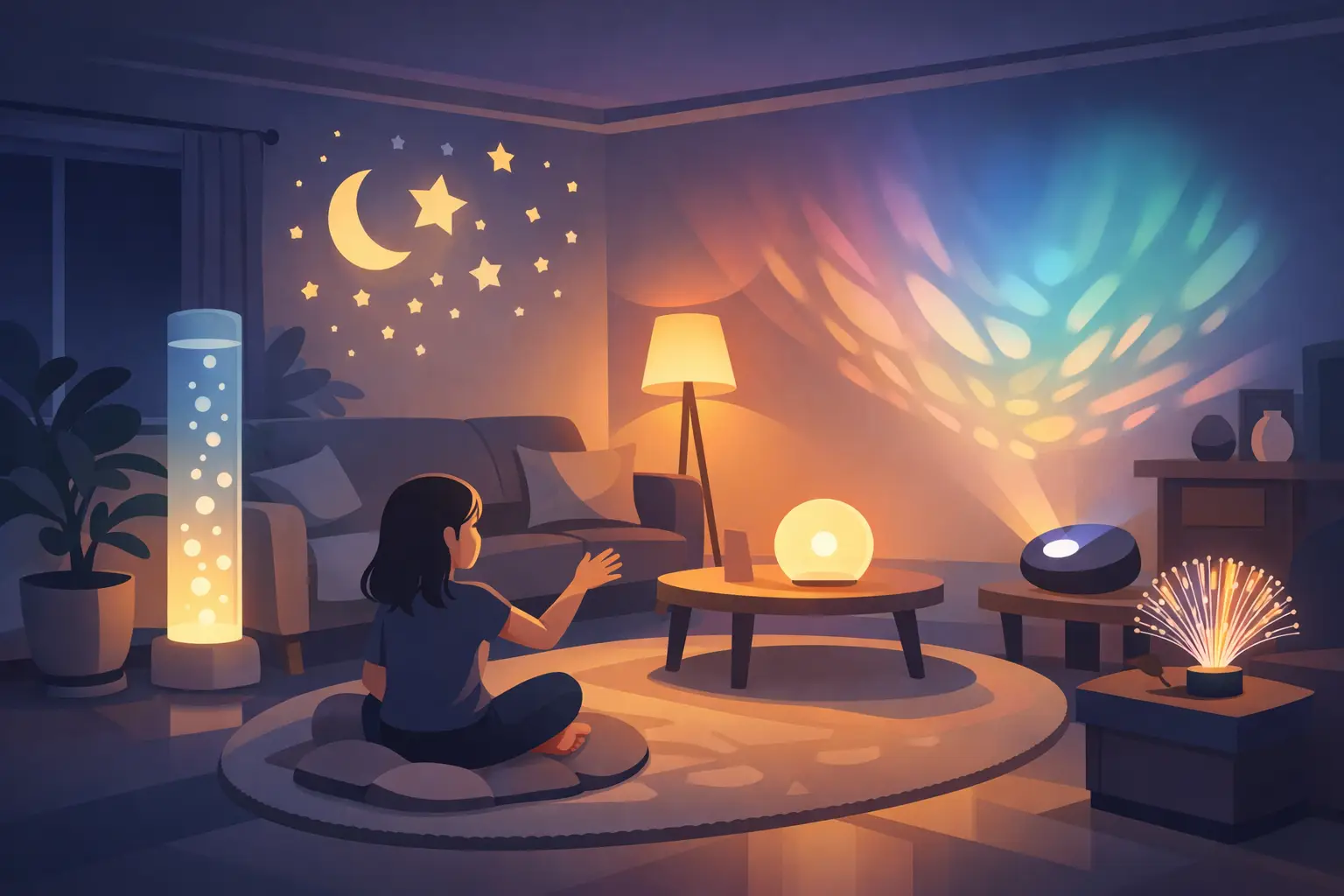 How to Use Sensory Lights at Home