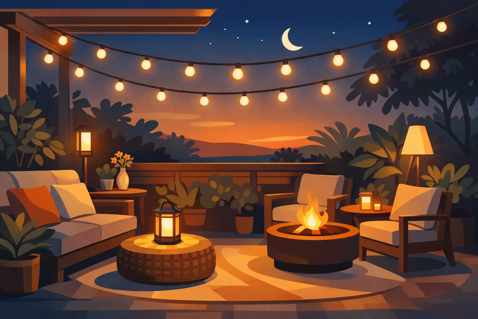 Best Garden Lights for Patios That Feel Cosy