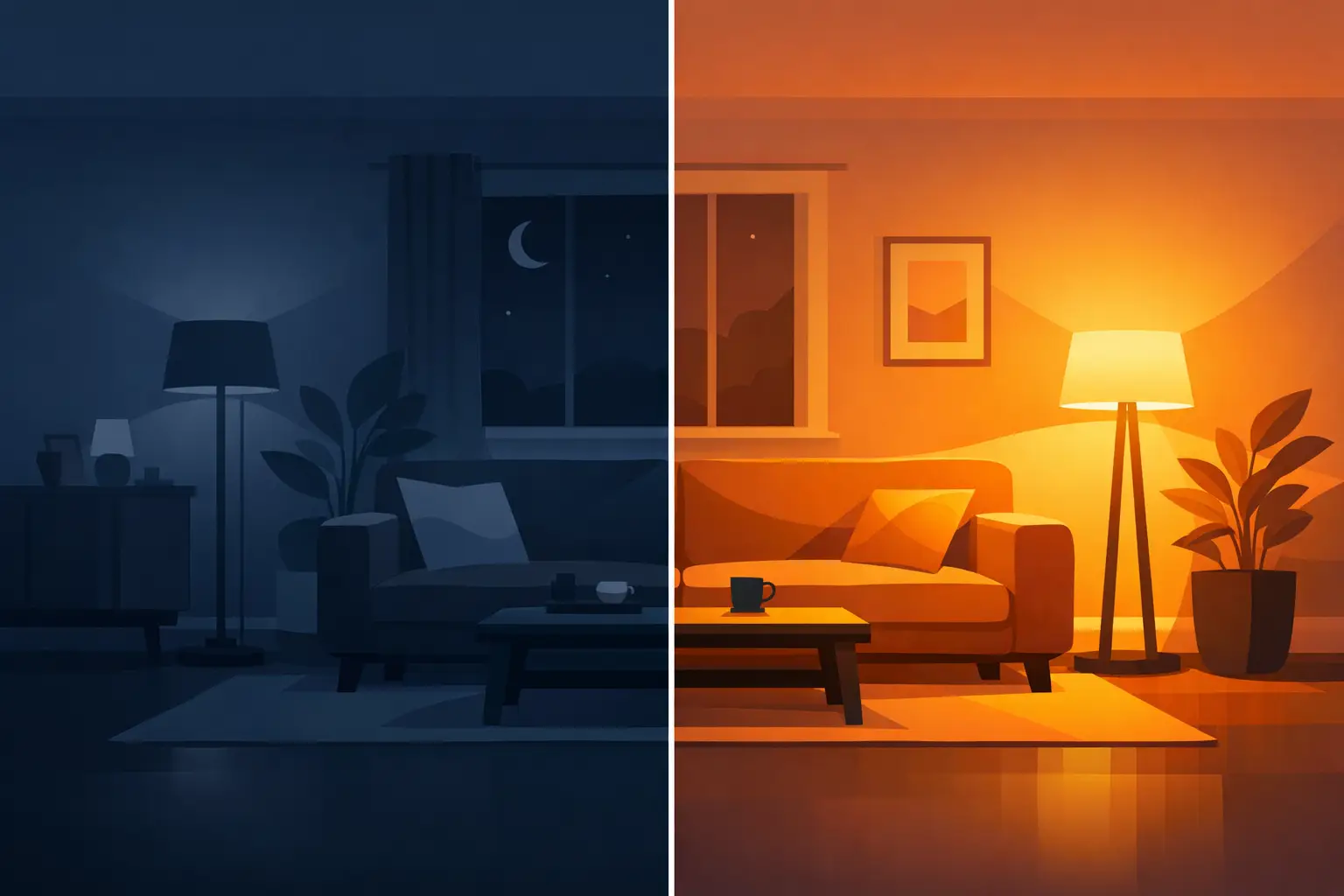 How Dimmable Lamps Change a Room After Dark